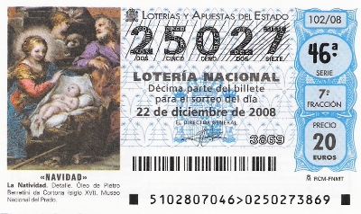 LOTERIA DE NAVIDAD DE LA PEÑA.