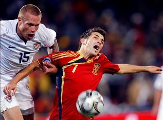 España tropezo contra un muro, se acabo el sueño, el enfrentamiento contra Brasil queda aplazado hasta el mundial. España (0) - EEUU (2)