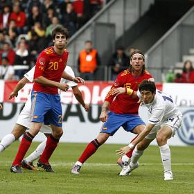 Jesus Navas se estrena como goleador. España (1) - Corea del sur (0).